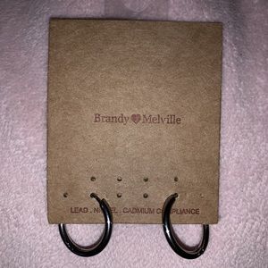 Brandy Melville Silver Hoops